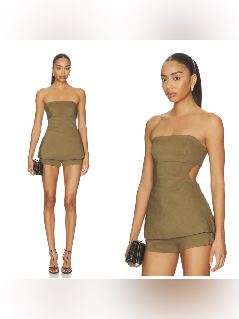 NWT EAVES Elyn Top in Capers